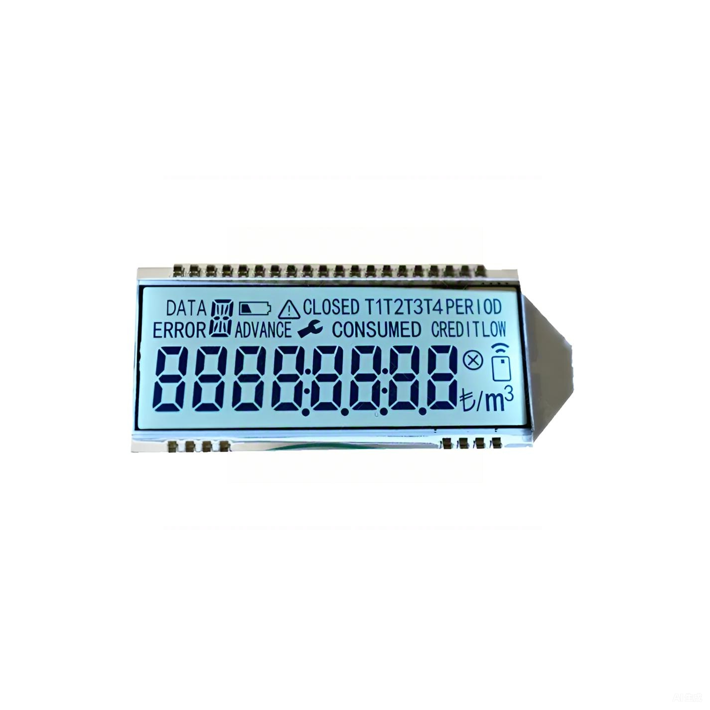 7 segment power meter LCD